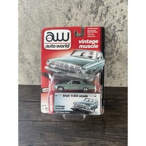 Auto World Vintage Muscle 1963 Dodge Polara, Green, 1:64, NIB